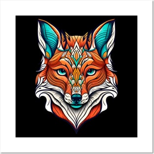 Fox Face Posters and Art